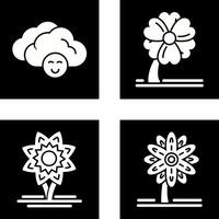 Cloudy and Clover Icon vector