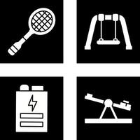 Racket and Swing Icon vector