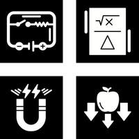 Electrical Circuit and Formula Icon vector