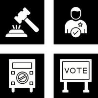 Gavel and Candidate Icon vector