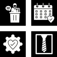 Debate and Calendar Icon vector