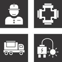 Worker and Plumbing Icon vector