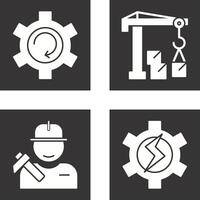 Upgrade and Robotic Arm Icon vector