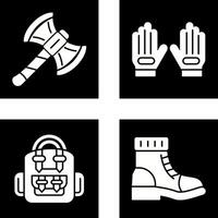 Axe and Glove Icon vector