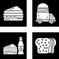 Sandwich and Fast Food Icon vector