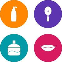 Cosmetic Product and Mirror Icon vector