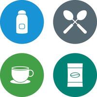 syrup and spoon Icon vector