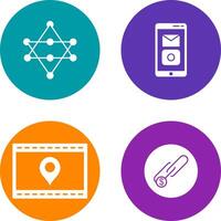 Networks and Mobile Applications Icon vector