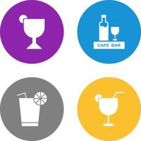 drinks cafe and sherry Icon vector