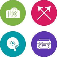 Camera and Arrows Icon vector