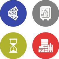 Money and Safe Box Icon vector