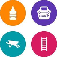 Glue and construction Icon vector