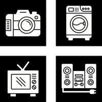 Digital Camera and Washing Icon vector