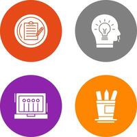 Contract and Idea Icon vector