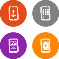 Voice Record and Device Icon vector