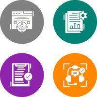 Target Audience and SEO Report Icon vector