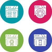 Dashboard and Browser Icon vector