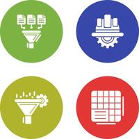 Data Collection and Engineering Icon vector