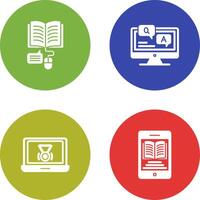 Online Learning and Faq Icon vector
