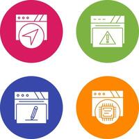 Navigation and Alert Icon vector