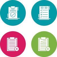 Today to Done Check List and Checkmark Icon vector