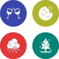 Wine and Cookie Icon vector