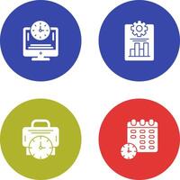 Productivity and Online Time Icon vector