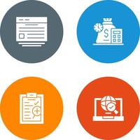 Website and Expense Icon vector