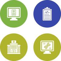 Online appointment and Clipboard Icon vector