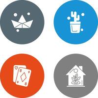 Origami and Cactus Icon vector