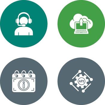 Helpline and backup Icon vector