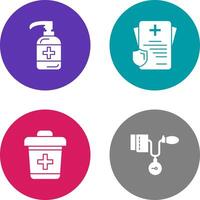 Sanitizer and Receipt Icon vector