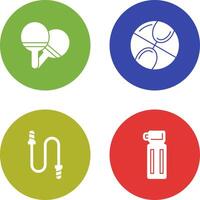 Ping Pong and Basketball Icon vector