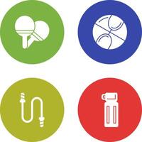 Ping Pong and Basketball Icon vector