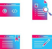 clean code and case study Icon vector