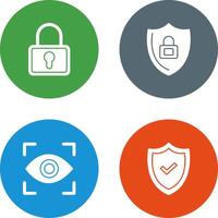 Lock and Privacy Icon vector