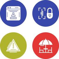 Voice Lock and Password Icon vector