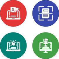 Call and Scan Icon vector