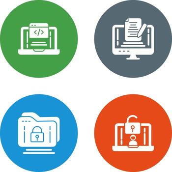 Coding and Note Icon vector