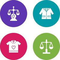 International Law and Suit Icon vector