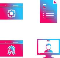 analytics and web optimization Icon vector