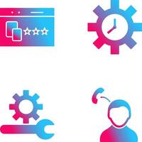 Website Promotion and Time Optimization Icon vector