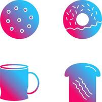 cookie and doughnut Icon vector