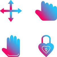 move and hold Icon vector