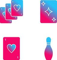 Deck of Card and Card Icon vector