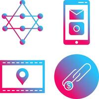 Networks and Mobile Applications Icon vector