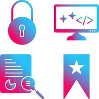 Closed Access and Clean Code Icon vector