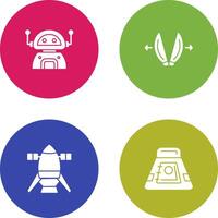 robot and playload Icon vector