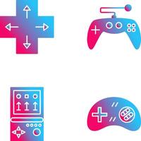 Direction Key and Gaming Control Icon vector