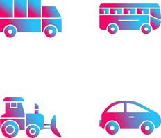 Truck and Bus Icon vector